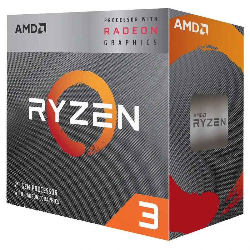 AMD Ryzensets 3 3200G processor (Radeon Vega 8 integrated GPU, 4 cores/4 threads, 65W TDP, AM4 socket, 6MB Cache, up to 4.0 Ghz max boost frequency , wraith stealth cooler)