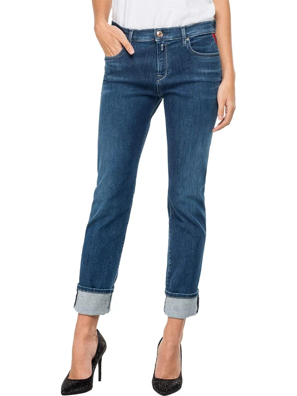 Replay Women's Vivy Slim Jeans, Blue (Dark Blue 7), 26W / 30L