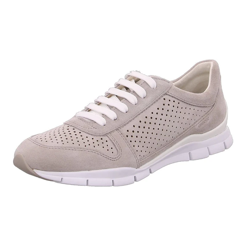 Geox Women's D Sukie B Sneakers, Lt Grey, 4 UK