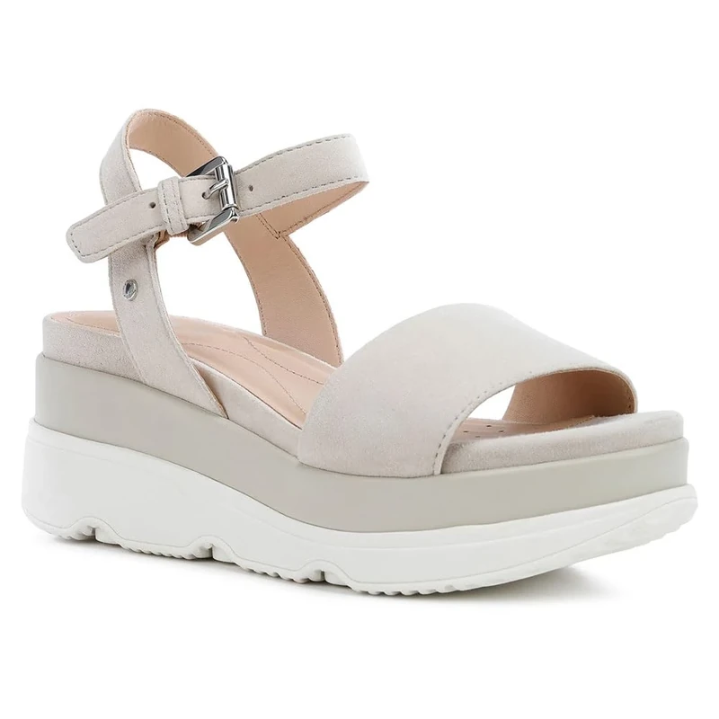 Geox Womens Gardenia C Sandals, Lt Taupe, 7.5 UK