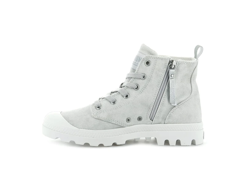 Palladium, PAMPA ZIP DESERT WASH, Sneaker Boots female, White, 7 UK