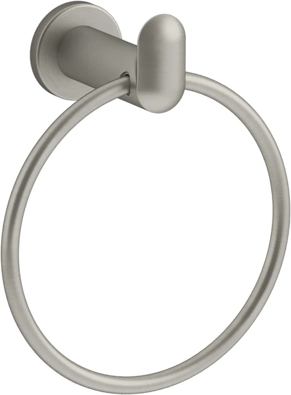 Kohler K-97898-BN Kumin-Towel Ring, Towel Rack, Vibrant Brushed Nickel