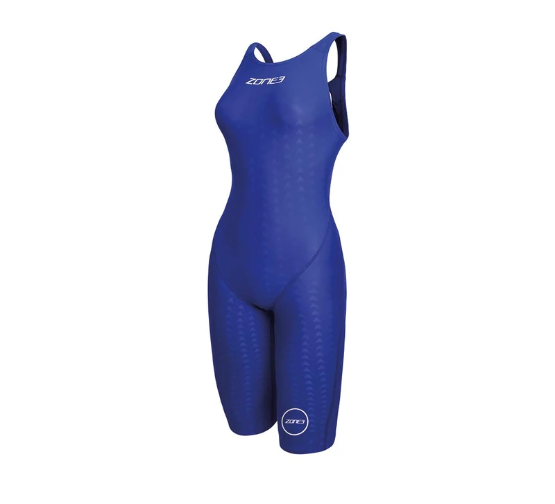 ZONE3 Women's Performance Speed Swim Kneeskin, Blue, 30