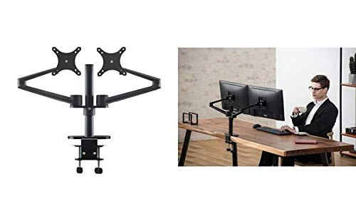 Alba MHARMFD N TFT/LCD Monitor Arm 2 Gang Black