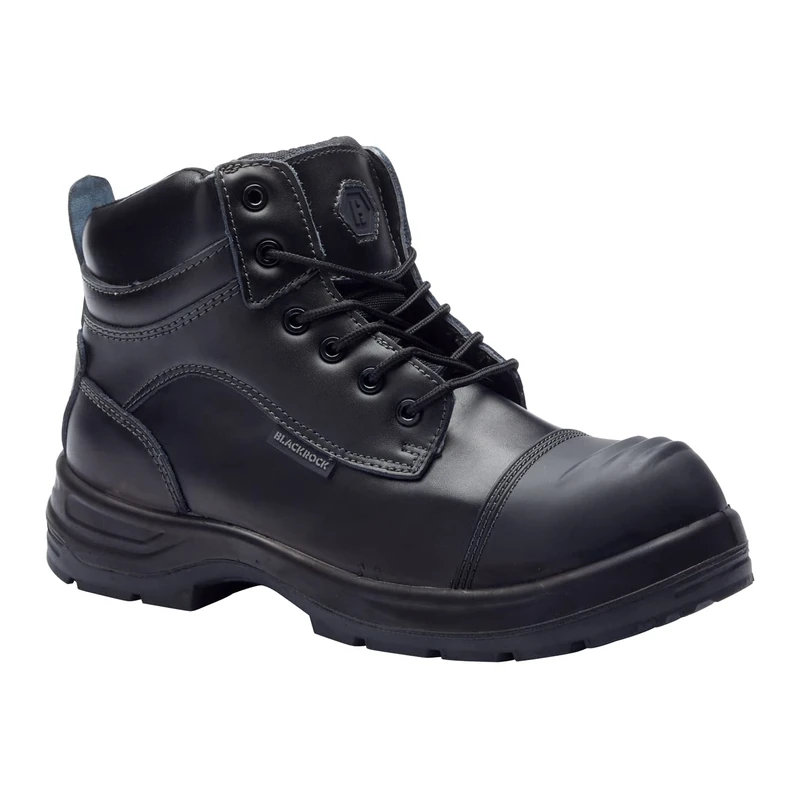 Blackrock Lincoln S3 Fully Waterproof Non Metallic Leather Safety Work Boot with Metatarsal Protection, Composite Toe Cap and Protective Midsole, Ankle Support Safety Work Boot - Size 9