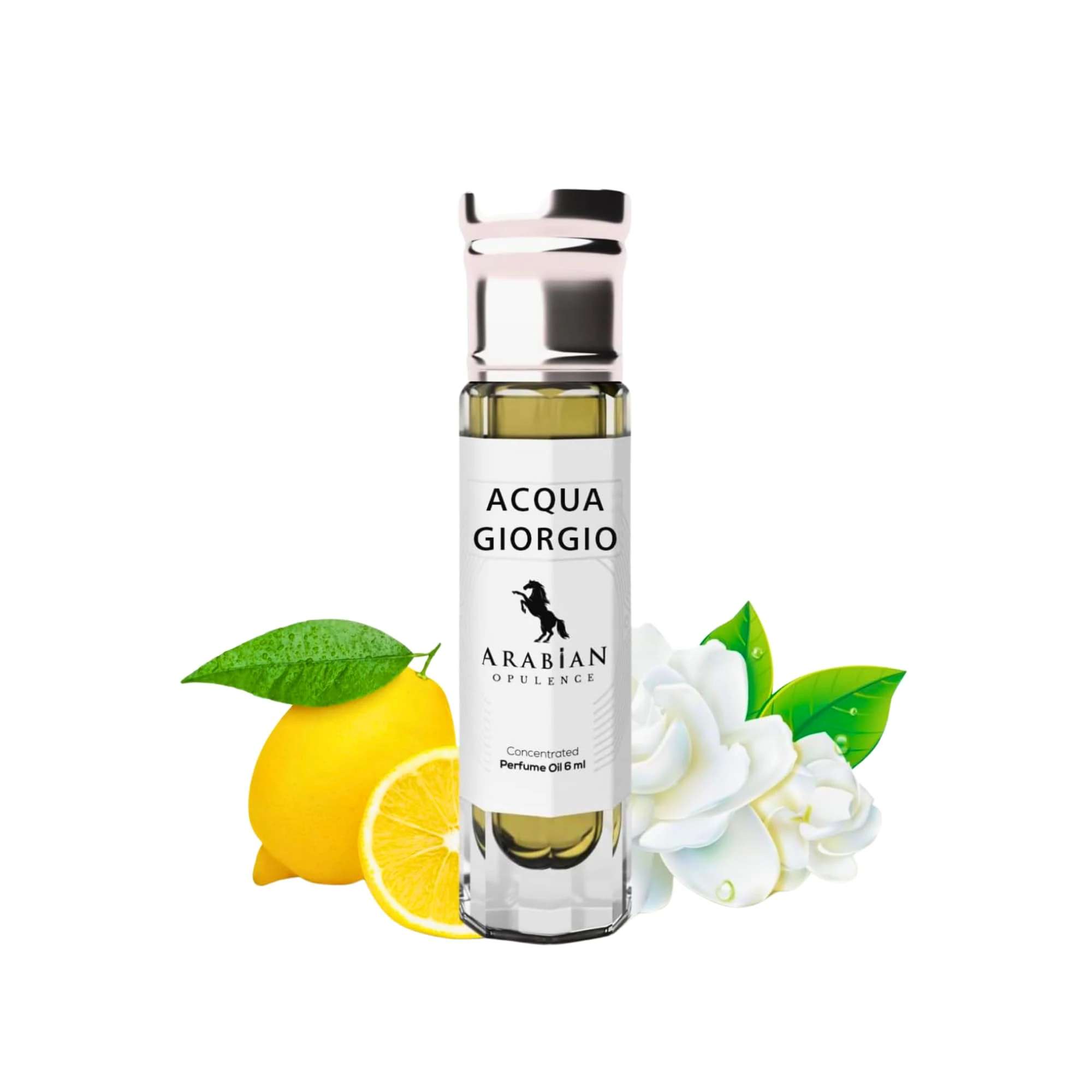 Arabian Opulence FR10 ACQUA GIORGIO Roll-on Perfume Oil | Concentrated Fragrance Body Oil | Long Lasting Oil Based Perfume for Men | Travel Size Alcohol-Free Soft Perfume Oil Bottle (6ML)