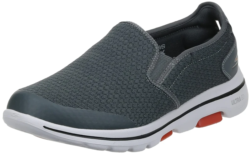 Skechers Men's Gowalk 5 Apprize-Double Gore Slip on Performance Walking Shoe Sneaker, Charcoal, 10 UK