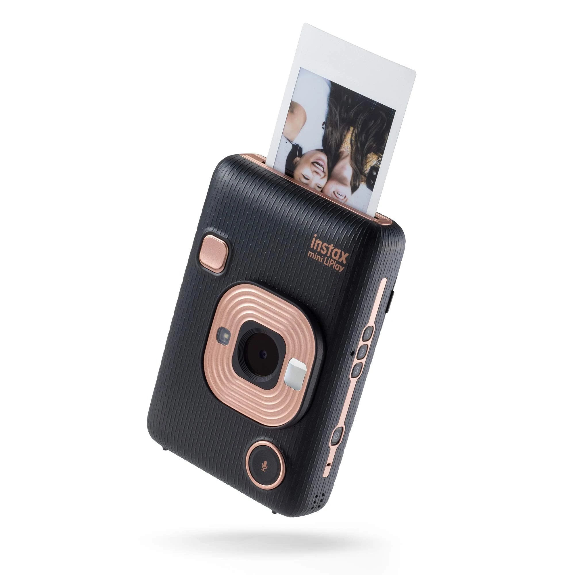 instax mini LiPlay 2-in-1 hybrid instant photo camera and printer with 2.7 inch LCD screen, mini film form,ELEGANT BLACK