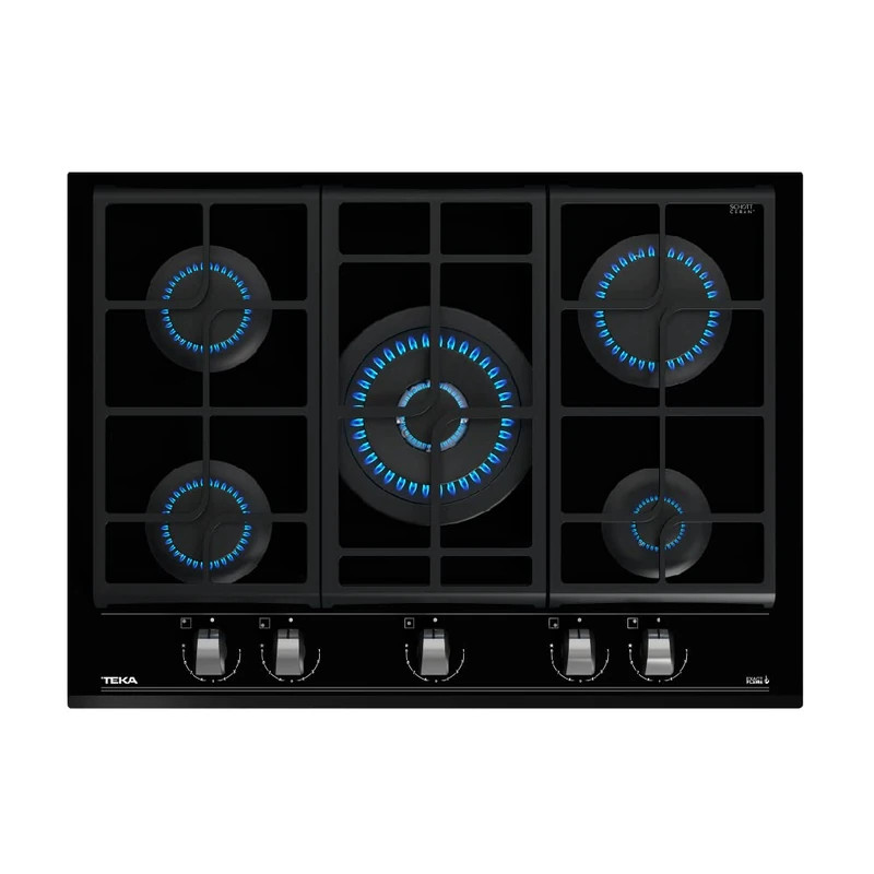 Teka GZC 75330 Glass Gas Plate with ExactFlame Function in 70 cm