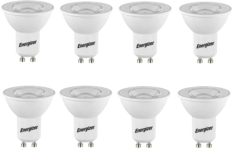 Energizer GU10 LED Bulbs 4000K Cool White - 8 Pack