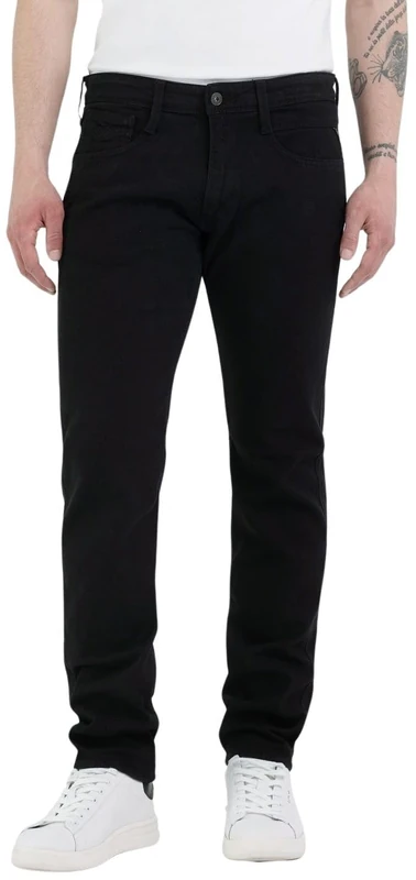 Replay Men's Anbass Slim Jeans, Black (Black 98), 30W 34L UK