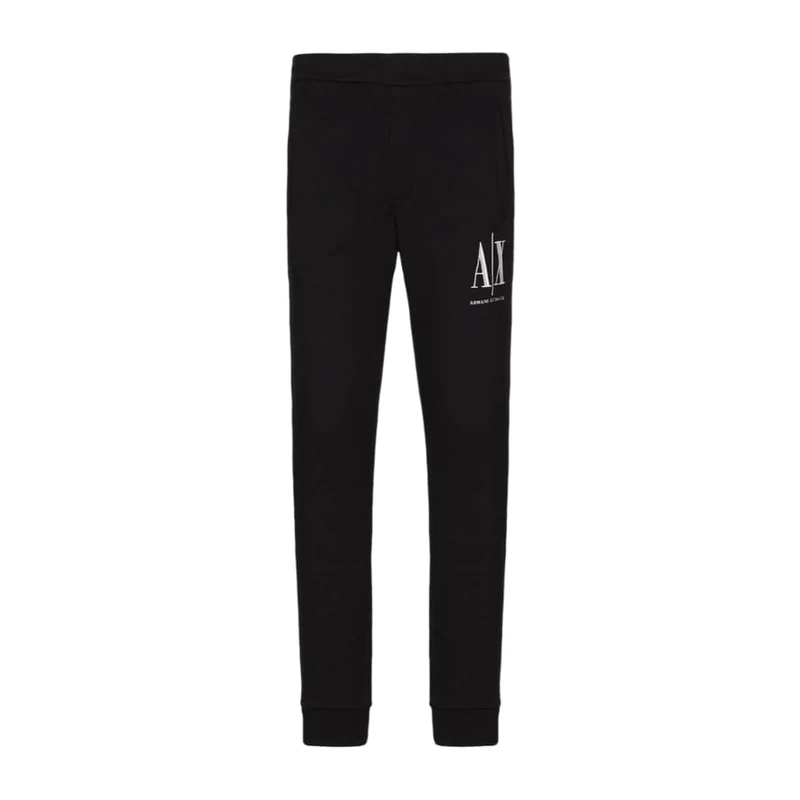 Armani Exchange Men's Icon Project Embroidered Jogger Sports Trousers, Black (Black 1200), 28 (Size: XX-Large)