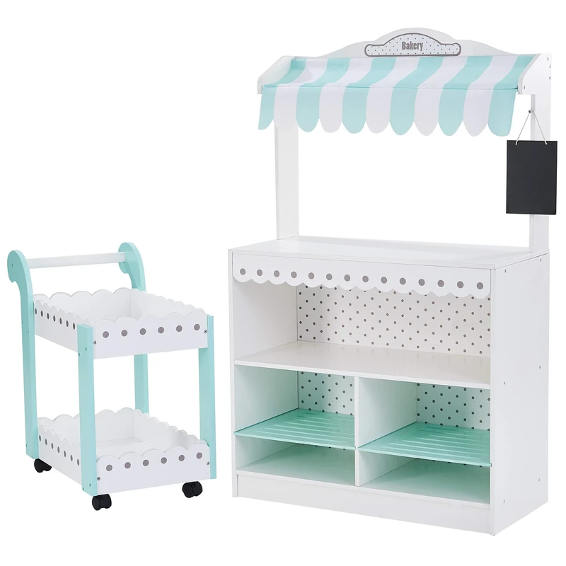 Teamson Kids My Dream Bakery shop Dessert Stand White / Mint TD-13003A