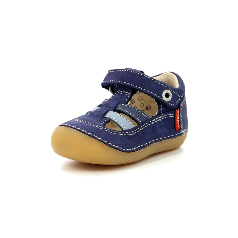 Kickers 611086-10-53 Baby Boys’ Sandals, Blue (Bleu Tricolore 53), 6 UK
