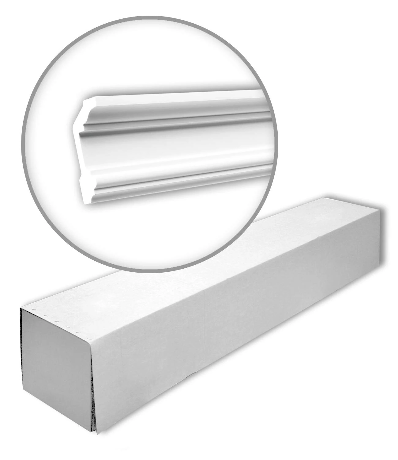PRO[f]home® - 150121 1 Box 12 Pieces Cornice Moulding 24 m Profhome