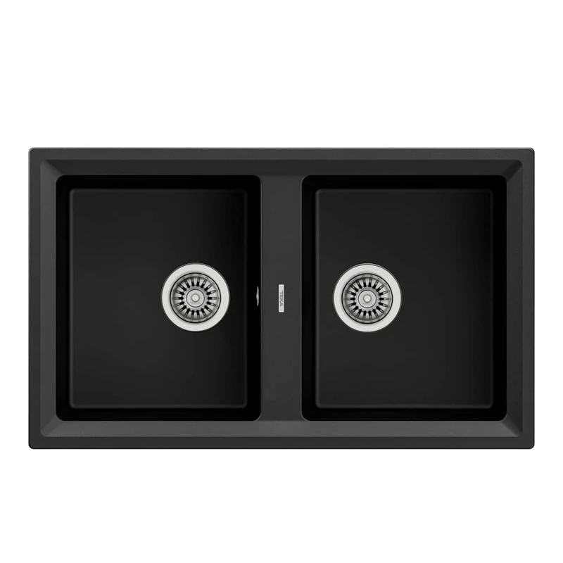 Fregadero TEKA 115260008 Stone 90 B-TG 2C V.AUTO Negro