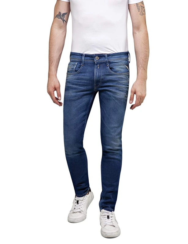 REPLAY Men's Anbass Slim Jeans Not Applicable, Blue (Medium Blue 9), W29/L34 (Manufacturer Size: 29)