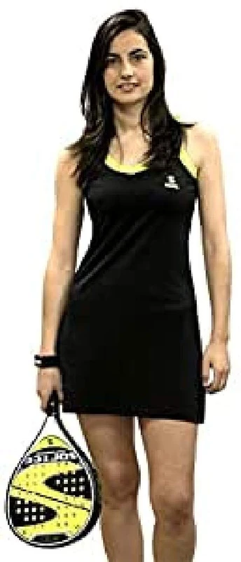 Softee Women's T-Shirt, Womens, 74075, Black/Yellow, XS - Image 1