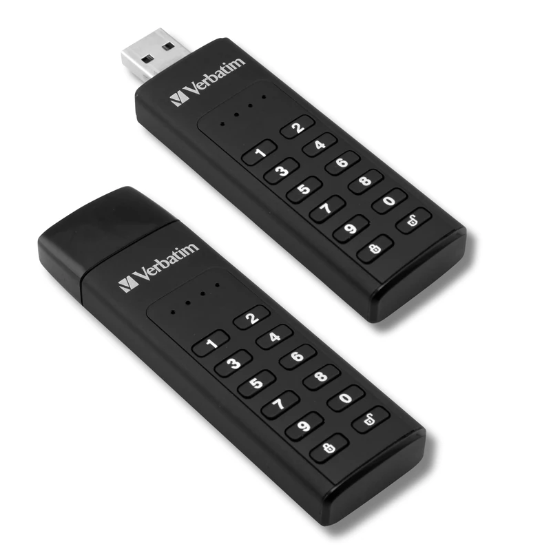 Verbatim Keypad Secure USB 3.2 - 64GB Encrypted Flash Drive - Image 1