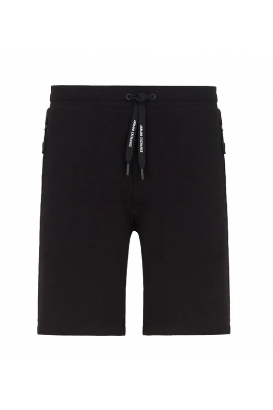 Armani Exchange Men's French Terry Short, Black, L UK