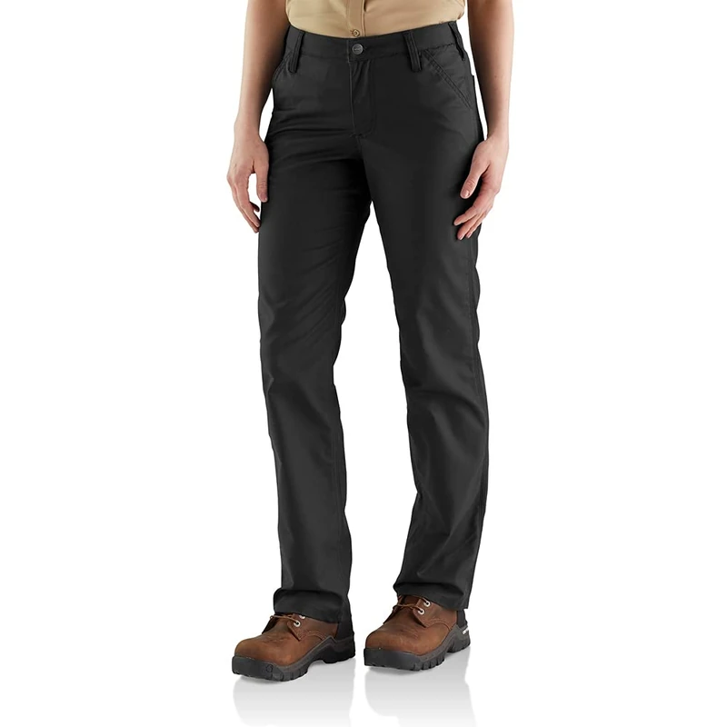 Carhartt, Women's, Rugged Professional™ Series Rugged Flex® Loose Fit Canvas Work Pant, Black, W2/REG