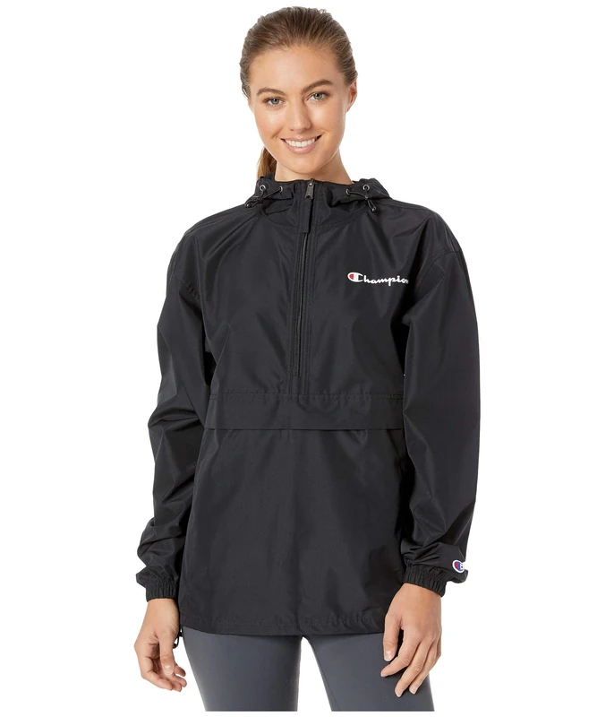 Champion Women's Packable Jacket, Black, XS