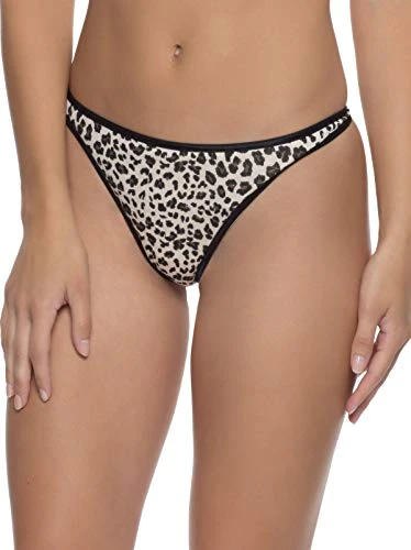 | So Smooth Modal Low Rise Thong | Panty | No VPL-Cheetah-Small - Image 1