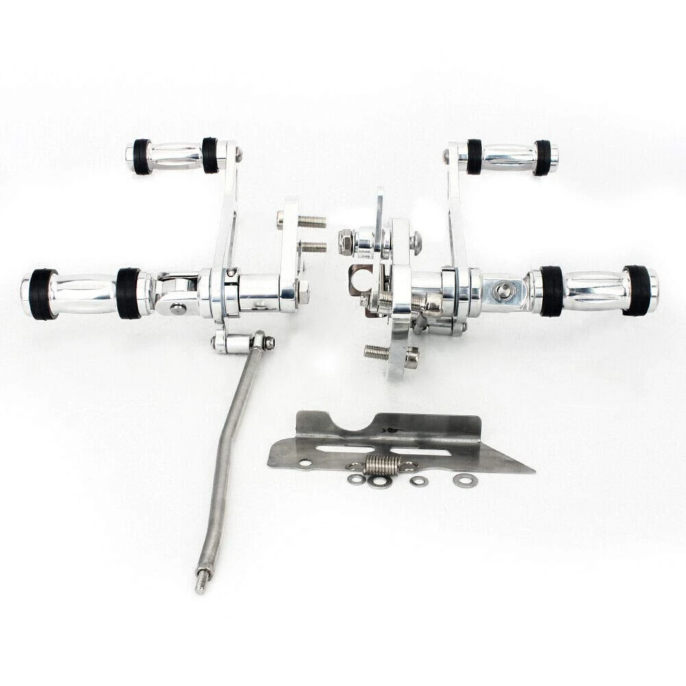 TARAZON For Kawasaki Vulcan VN900 Custom Classic 2006-2018 Forward Controls Rearsets Footpegs Silver