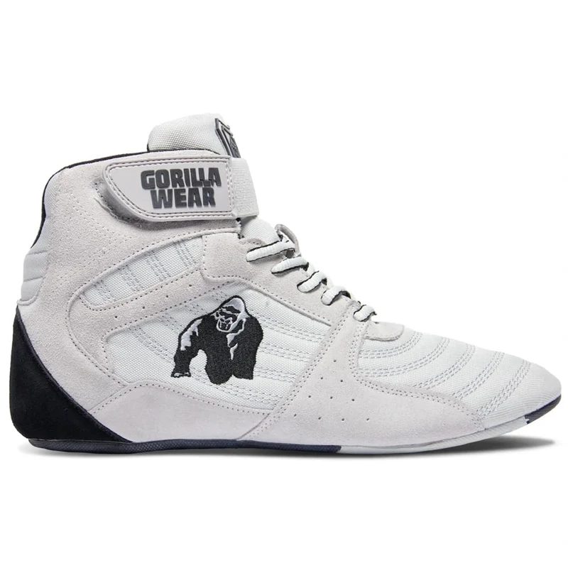 Gorilla Wear Perry High Tops Pro - Army Green/Army Green - Bodybuilding and Fitness Shoes for Men and Women, White, 36 EU