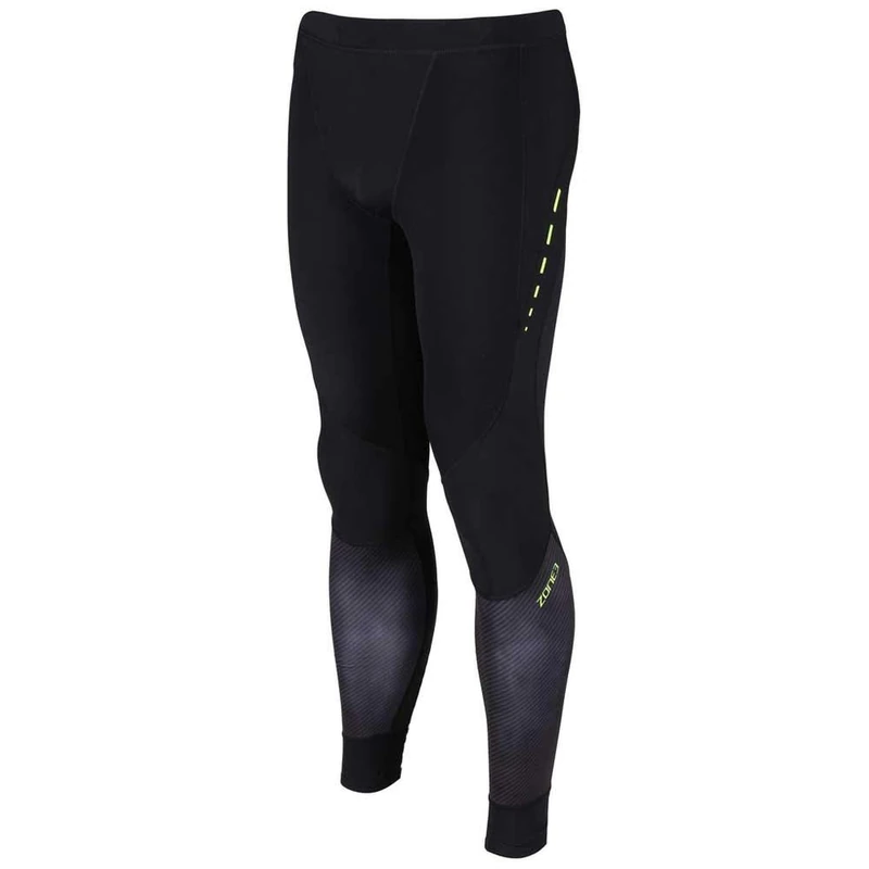 ZONE3 Men's RX3 Medical Grade Compression Tights, Black/Neon Yellow/Digital, XS