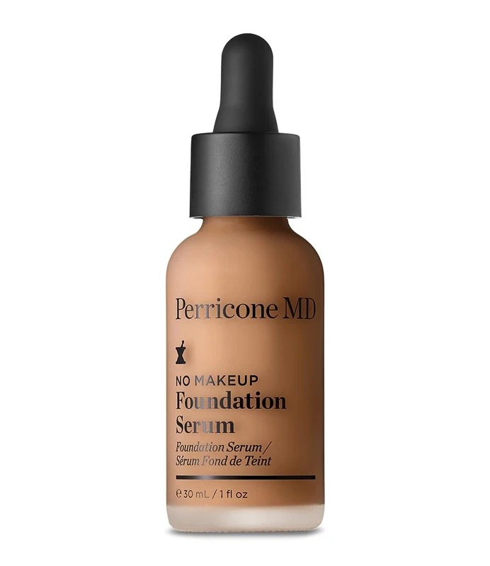 Perricone MD No Makeup Foundation Serum Golden 30ml - Lightweight, Buildable Coverage with Semi-Matte Finish – Visibly Fades Dark Spots & Uneven Skin Tone Over Time - Hydrating and Fragrance-Free
