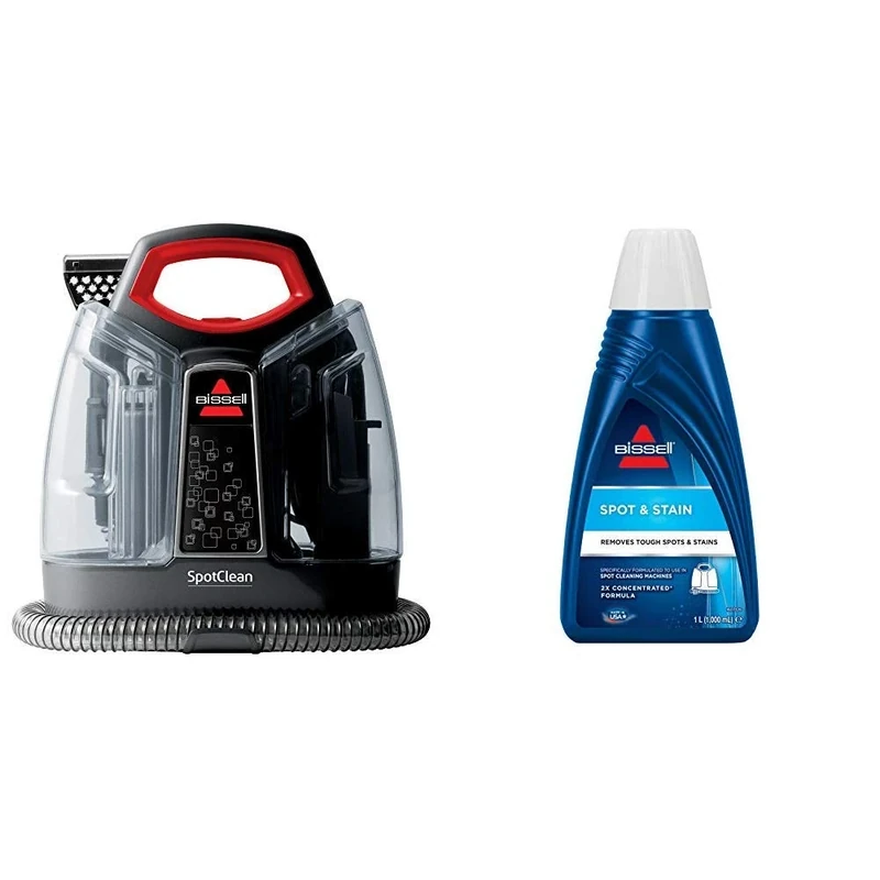 BISSELL SpotClean | Portable Carpet Cleaner | Remove Spots, 36981 & Spot & Stain Formula | Removes Tough Spots & Stains | For Use In BISSELL Compact Carpet Cleaners | 1084N