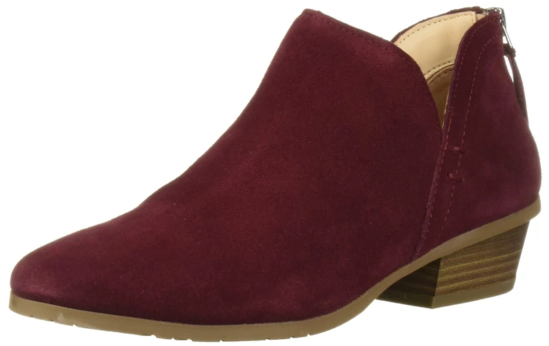 Kenneth Cole REACTION Women's Side Way Ankle Boot, Burgundy, 6 UK