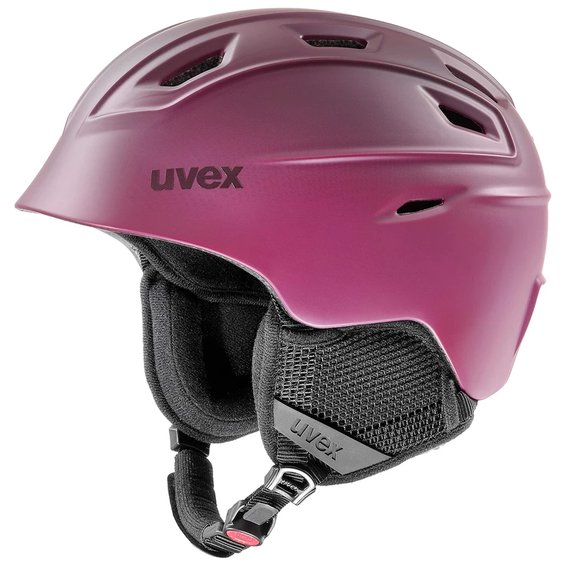 uvex Fierce - Ski Helmet for Men and Women - Individual Fit - Optimized Ventilation - Berry Matt - 51-55 cm