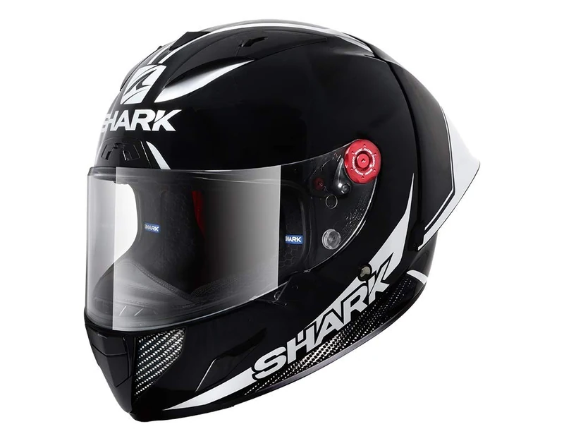 SHARK RACE-R PRO GP BLANK 30TH ANNIVERSARY HELMET Black Carbon Pearl KDP Size XS