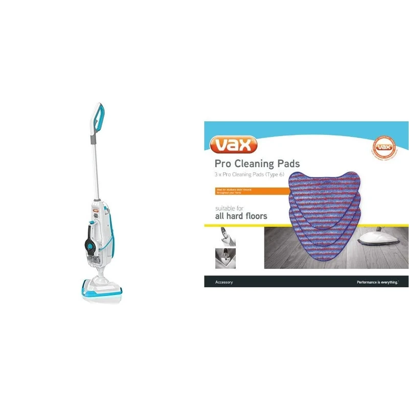 Vax S86-SF-CC Steam Fresh Combi Classic Multifunction Steam Mop & Genuine Pro Cleaning Pads