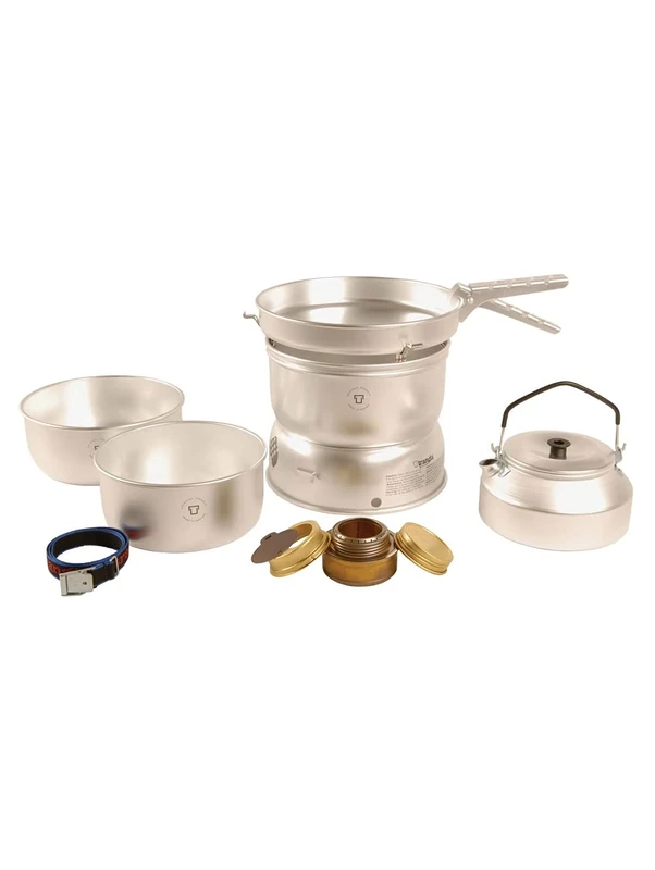 Trangia 25-2 UL Cookset with Kettle and Spirit Burner & Series Stove Bags, Size 25 - Orange