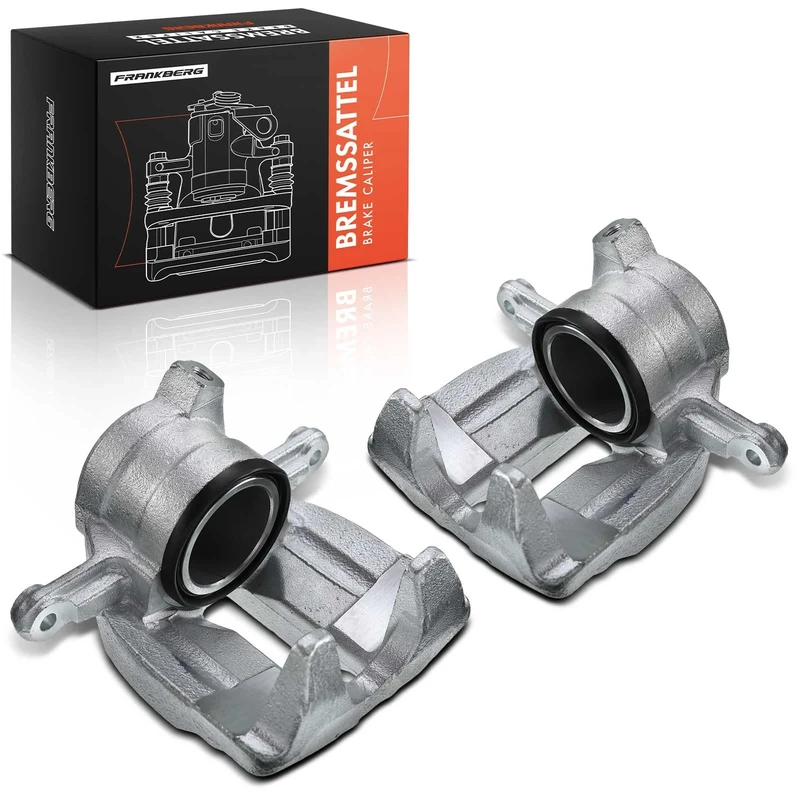 Frankberg 2x Brake Caliper Disc Brake Front Left Right Compatible with C-Class W203 C-Class Coupe CL203 C-Class T-Model S203 CLC-Class CL203 CLK C209 Replace# 0034202283