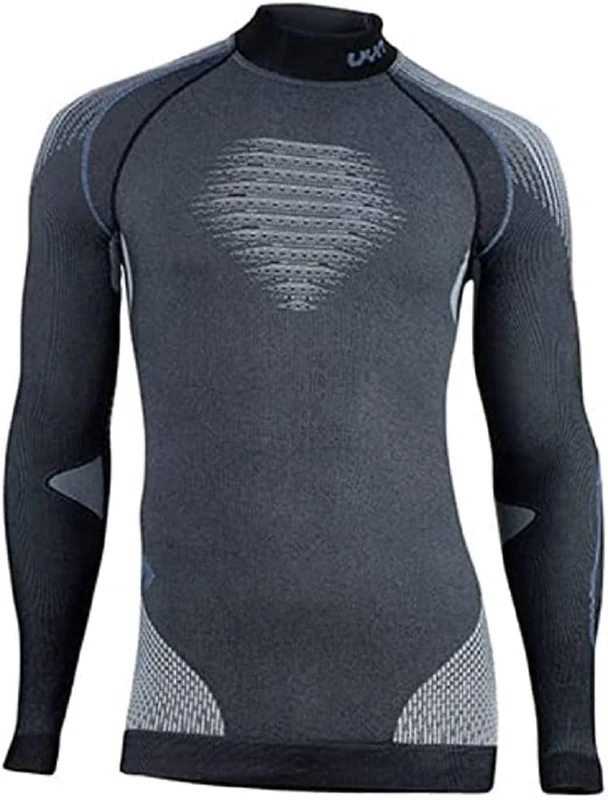 UYN U100047 EVOLUTYON UW LG_SL.TURTLE NECK MELANGE T-shirt Men's Anthracite melange/Nude/Avio XXL