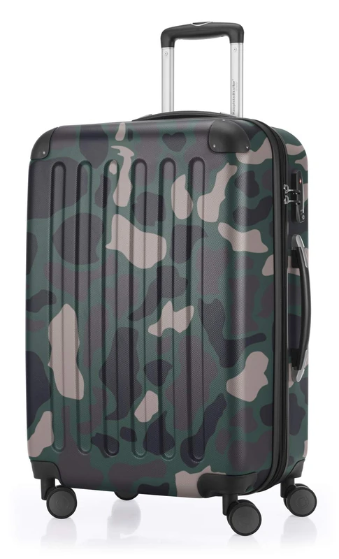 Hauptstadtkoffer Spree – Medium Hardshell Suitcase, TSA Lock, 4 Wheels, Trolley Luggage, Rolling Suitcase, Travel Case with Expandable Capacity, 65 cm, 74 Liters, Camouflage