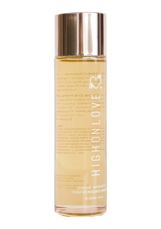 High on Love Sensual Massage Oil - Champagne/Strawberry, HOL-1806-3 - Image 1