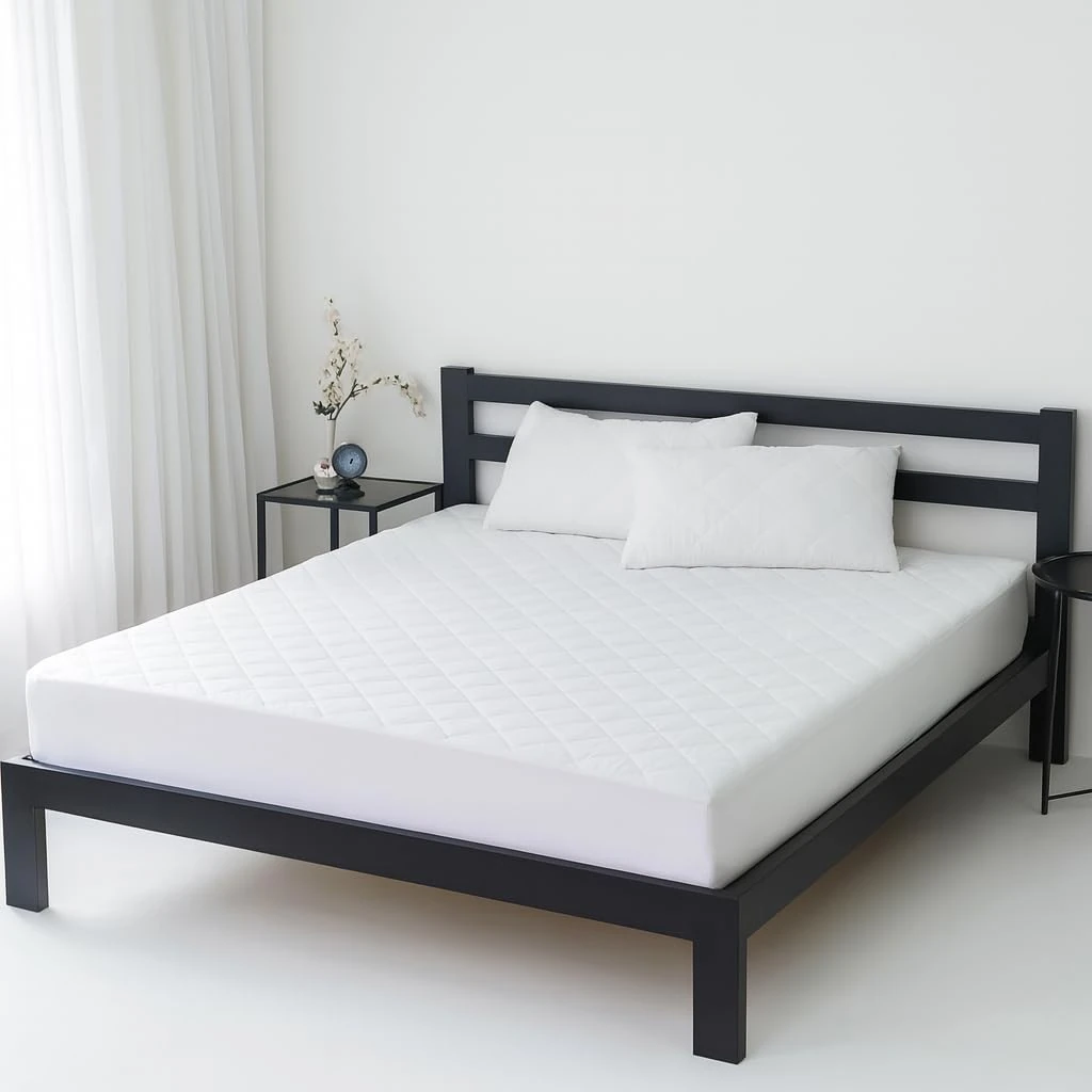 IMFAA Quilted Mattress Protector - Extra Deep Stretch Skirt– Mattress Topper – Anti Allergy and Breathable Fitted Mattress Cover. (White, King(152x200+40) Cm)