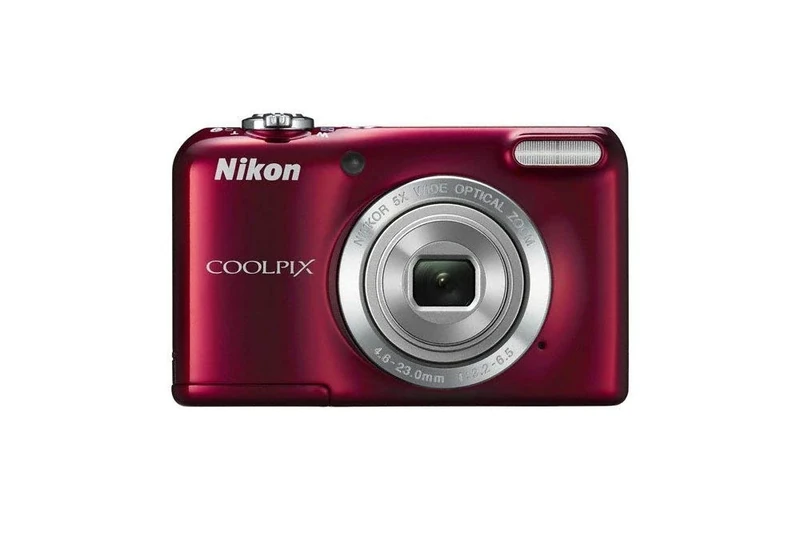 Nikon COOLPIX L27 Compact Digital Camera - Red (16.1MP, 5x Optical Zoom) 2.7 inch LCD (Renewed)
