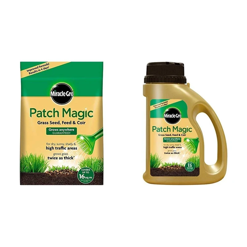 Miracle-Gro Patch Magic Grass Seed, Feed & Coir 3.6kg - 48 patches