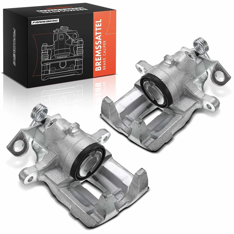 Frankberg 2x Brake Caliper Disc Brake Rear Left Right Compatible with Primastar Bus Primastar Box Vivaro Estate Vivaro Box Trafic II Bus Replace# 7701056165