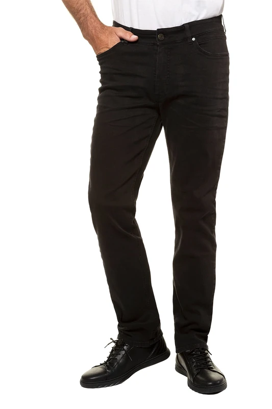 JP 1880 Menswear Big & Tall Plus Size L-8XL Straight Fit Jeans FLEXNAMIC® Black 58 722849 11-58