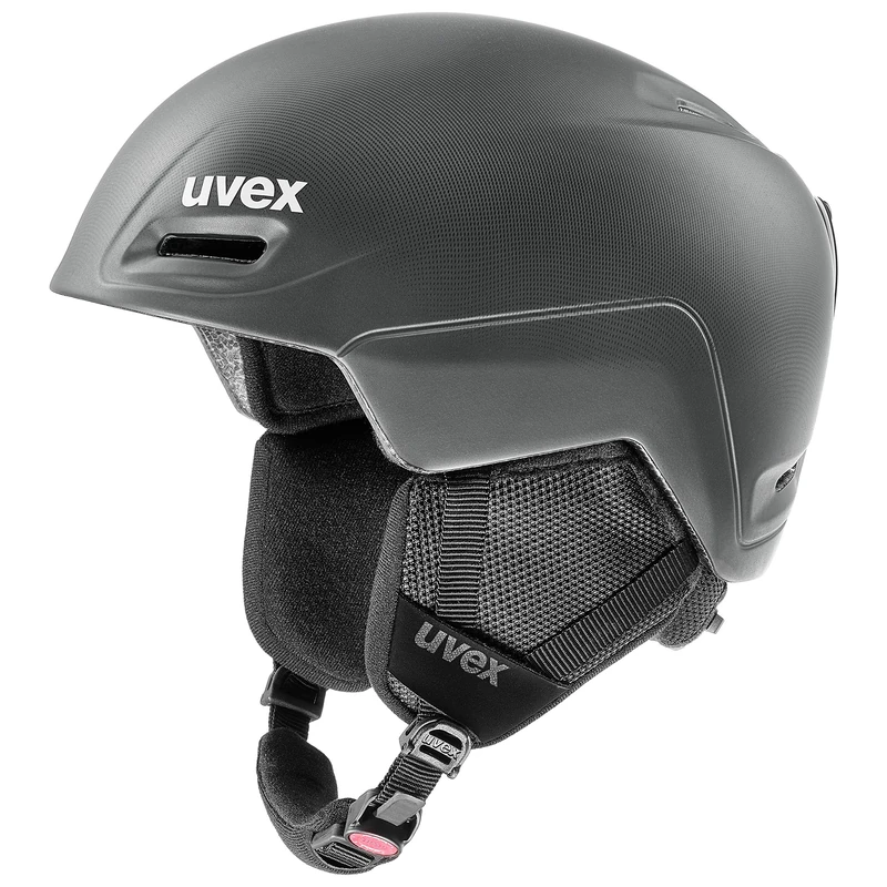 uvex jimm - Ski Helmet for Men and Women - Individual Fit - Optimized Ventilation - Black-Anthracite Matt - 59-61 cm