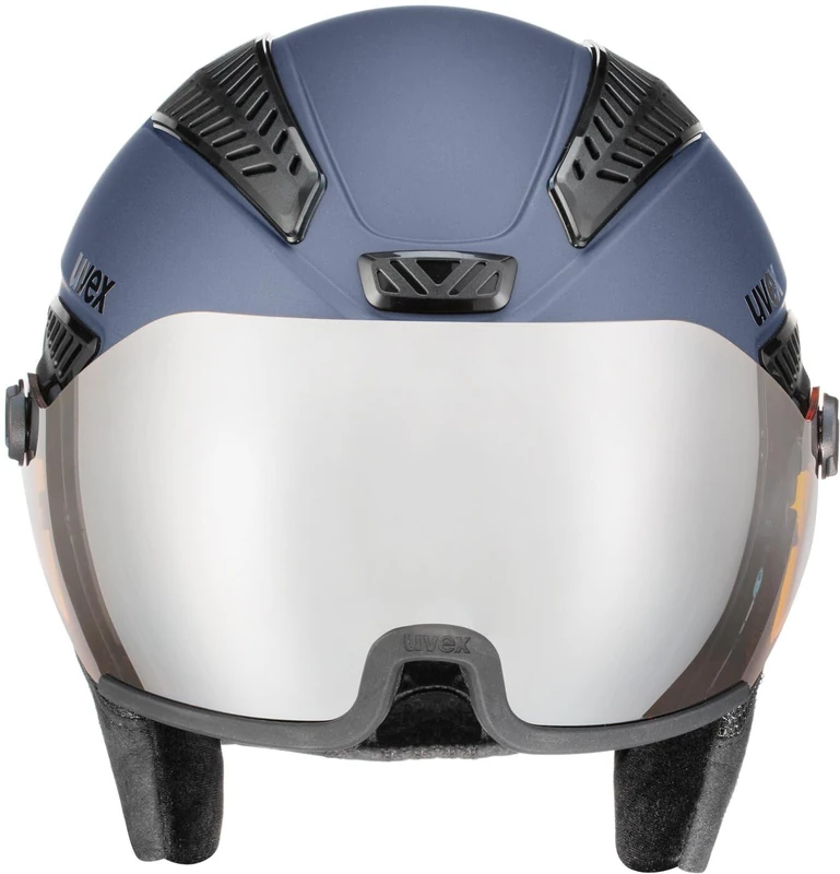 uvex Hlmt 600 Visor - Ski Helmet for Men and Women - Visor - Individual Fit - Blue Matt - 55-57 cm