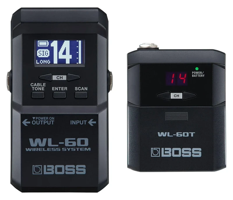 BOSS WL-60 Wireless Virtual Cable for Serious Stage Performers | Wireless Technology in a Pedal-Size format for Pedalboards | Built-In Cable Tone Simulation | For Electric Guitar, Bass & More