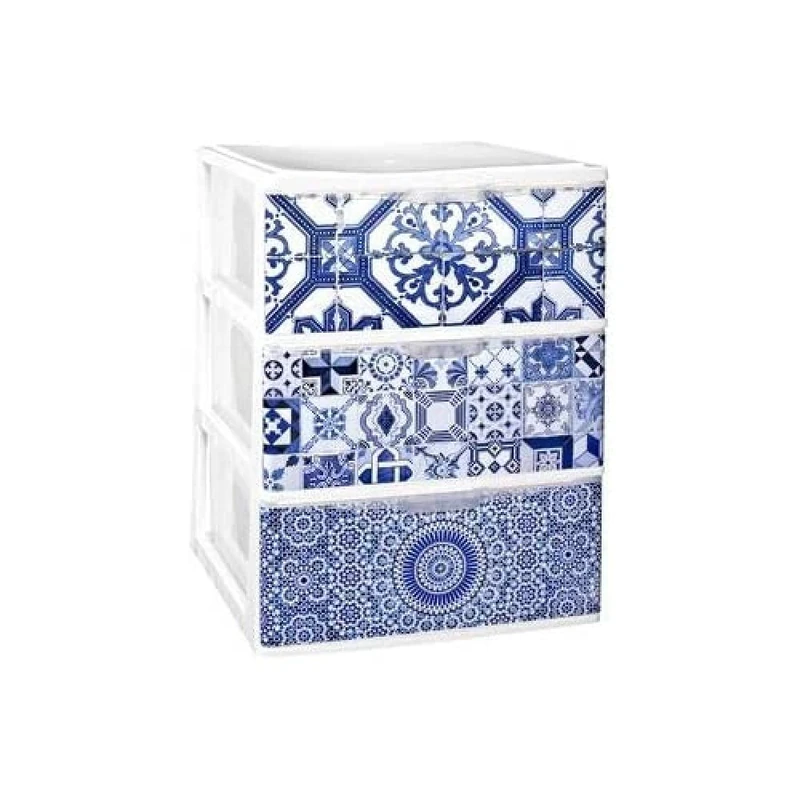 GREAT PLASTIC Plastic Stackable Drawers, Neutral, Small